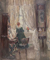Dans le salon, vers 1910