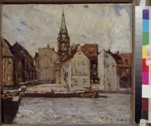 Neukoelln (New Coelln) par Kolbe, Ernst. Musée des Beaux-Arts Pouchkine, Moscou