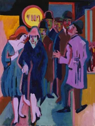 Scène de rue nocturne, 1925