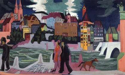 Vue de Bâle et du Rhin. 1927-28