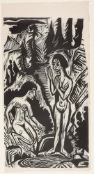 Baigneuses dans les rochers. 1921