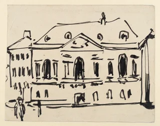 Le palais de Courlande sur la Zeughausplatz à Dresde