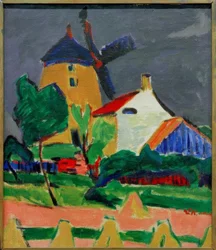 Le moulin à vent près de Moritzburg