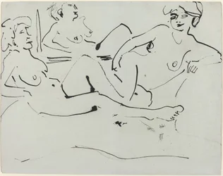Dodo et une femme plus âgée allongée devant un miroir