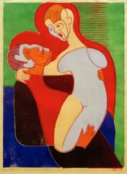 E. L. Kirchner, couple amoureux (Les Hembusse)
