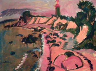 Côte de Fehmarn avec phare