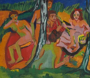 Scène de forêt (lacs de Moritzburg)