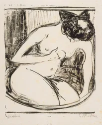 Femme dans la baignoire. 1908