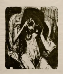 Femme nue dans un fauteuil