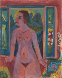 Femme nue à la fenêtre