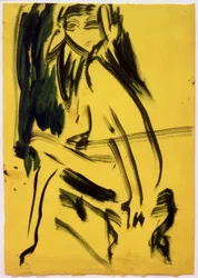 Sans titre (Fille assise)