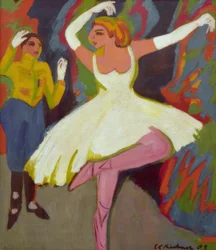 Couple de danseurs russes