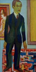 Peintre debout. Autoportrait
