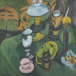 Nature morte avec lampe