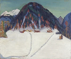 Le Junkerboden sous la neige, vers 1936-1938