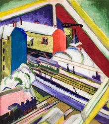 La ligne Wannsee vue à travers la fenêtre de l