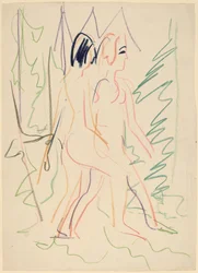 Deux Nus dans une Forêt