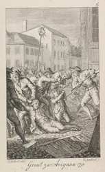 Les massacres de La Glacière les 16-17 octobre 1791