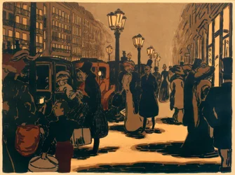 Scène de rue parisienne