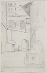 Étude pour "Le Scribe et la Fille"