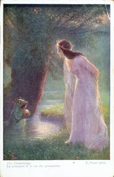 Le Prince Grenouille donne à la Princesse la boule d