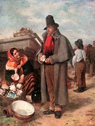 Achat de Chine (lithographie couleur)