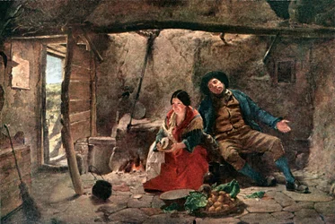 Cottage (lithographie couleur)