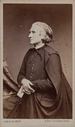 Portrait du compositeur Franz Liszt 1811-1886