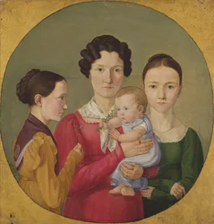 Les sœurs Malvine (1811-85), Hermine (1801-52), Adelheid (1824-82) et Ida Speckter (1809-94), 1825