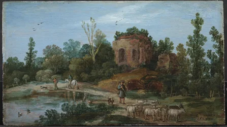 Paysage avec une ruine