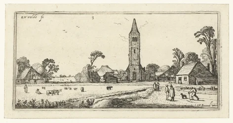 Promeneurs sur un chemin près de Spaarnwoude