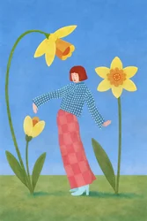La danse des jonquilles au printemps