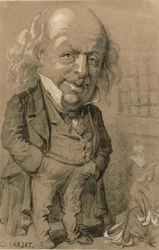 Portrait caricatural de Pierre-Jean de Béranger