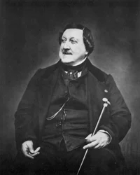 Gioachino Rossini, compositeur italien, vers 1865
