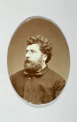 Portrait de Georges Bizet (1838-1875), compositeur.