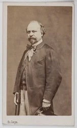 Portrait de Giuseppe Palizzi (1813-1887), peintre italien.