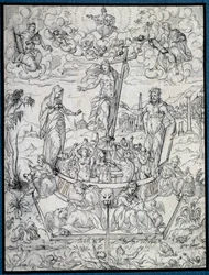 Allégorie de la religion. Dessin d
