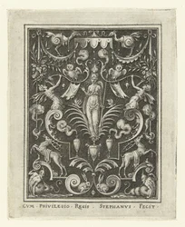 Bellone (Décorations avec des figures de dieux dans un cadre de grotesques)