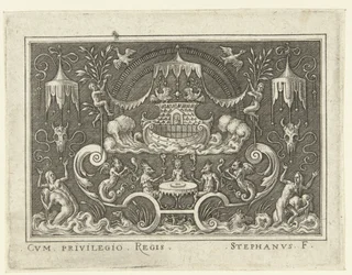 Le déluge (Décorations plates avec des scènes de l