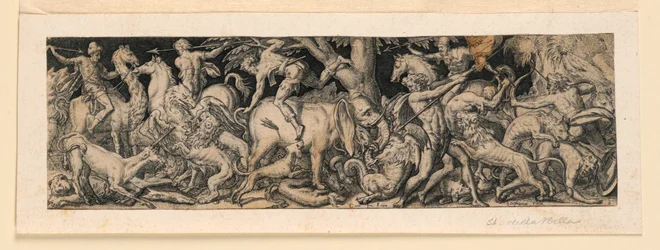 Chasse aux animaux sauvages (frise)