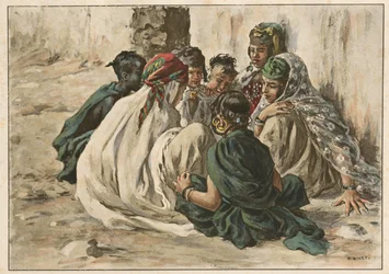 Jeux de fillettes à Laghouat