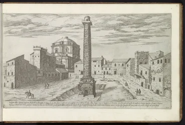 Forum de Trajan avec la Colonne de Trajan à Rome