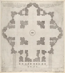 Speculum Romanae Magnificentiae : Plan de Saint-Pierre, 1569