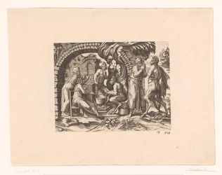Fable du satyre et du paysan qui souffle dans sa soupe et dans ses mains