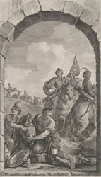 La Chapelle des Enfants-Trouvés à Paris : La Suite des rois mages : cavaliers, 1756