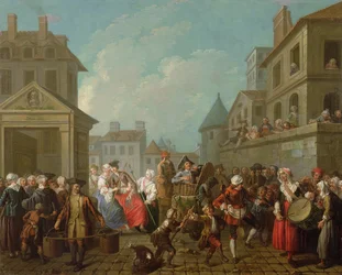 Carnaval de rue à Paris, 1757