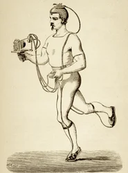 Coureur équipé de l