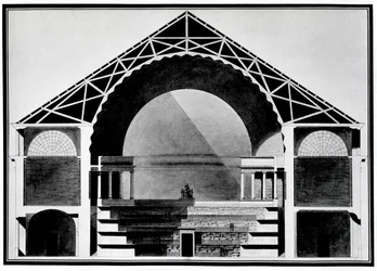 Conception pour la Bibliothèque Royale de France (lithographie)