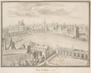 Veue de Paris, en 1620