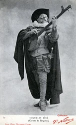 Constant Coquelin aîné photographié en costume de Cyrano de Bergerac